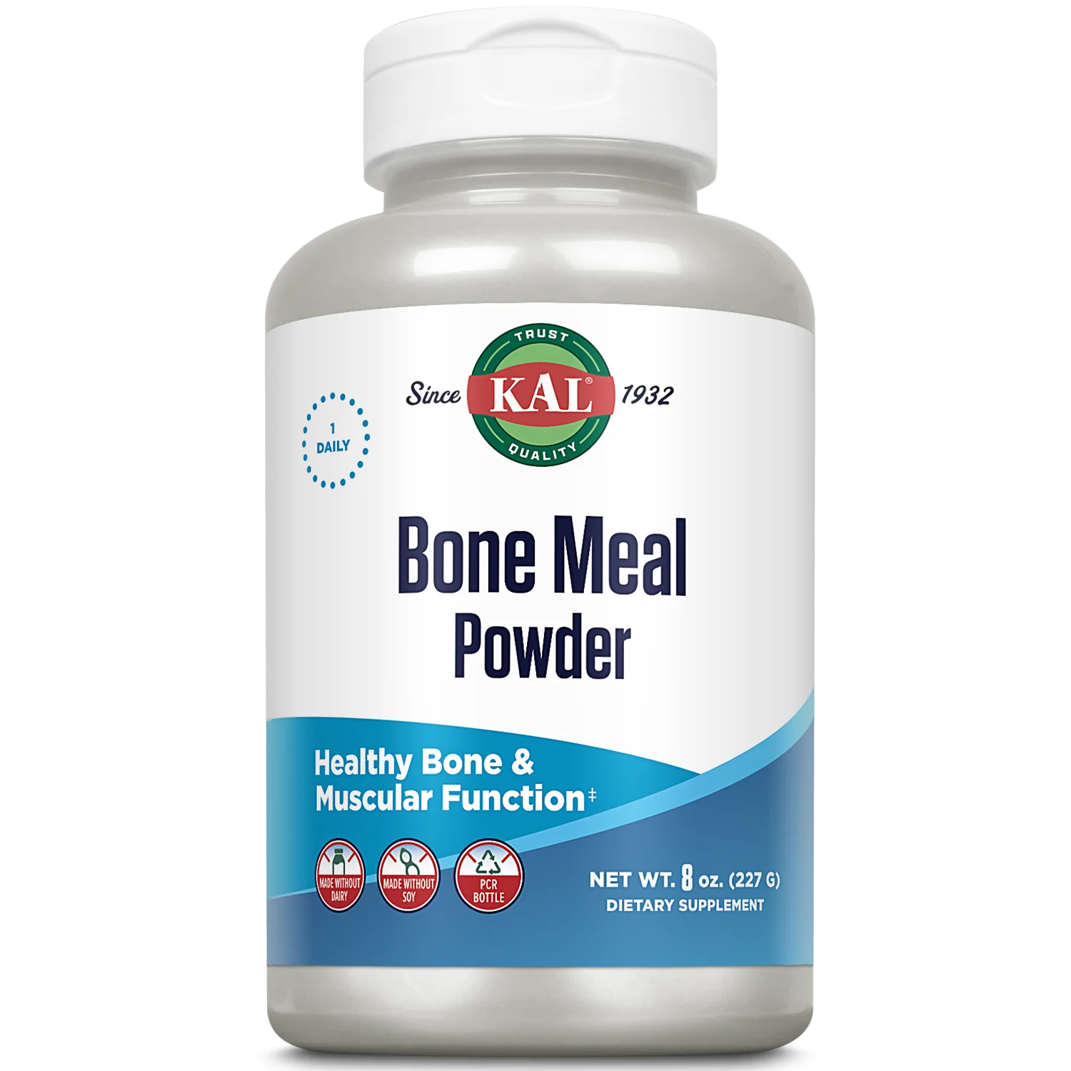 KAL Bone Meal Powder, Calcium Magnesium Supplement, Bone Health, Muscle Function and Nerve Health, Sterilized and Edible