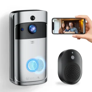 VEAT00L Doorbell Camera Wireless , 1080P Video Doorbell with Chime