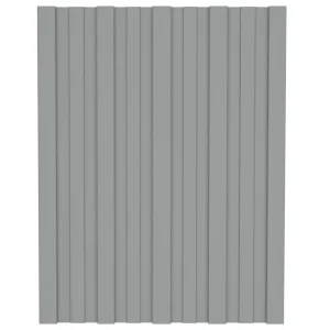 vidaXL Roof Panels Profile Sheet Roofing Garage Mobile Homes Galvanized Steel